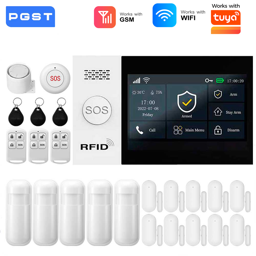 Sim Gsm Alarm - 2,4G WIFI Smart GSM Alarmsystem, kompatibel