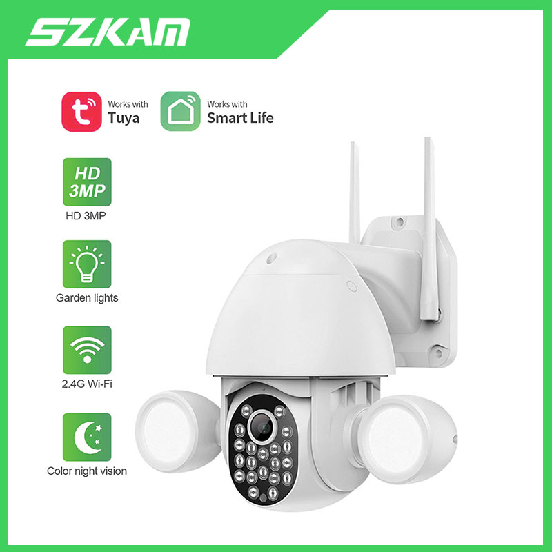 Home Security Flood Lights - Tuya Smartlife APP Smart Beleuchtung 3MP