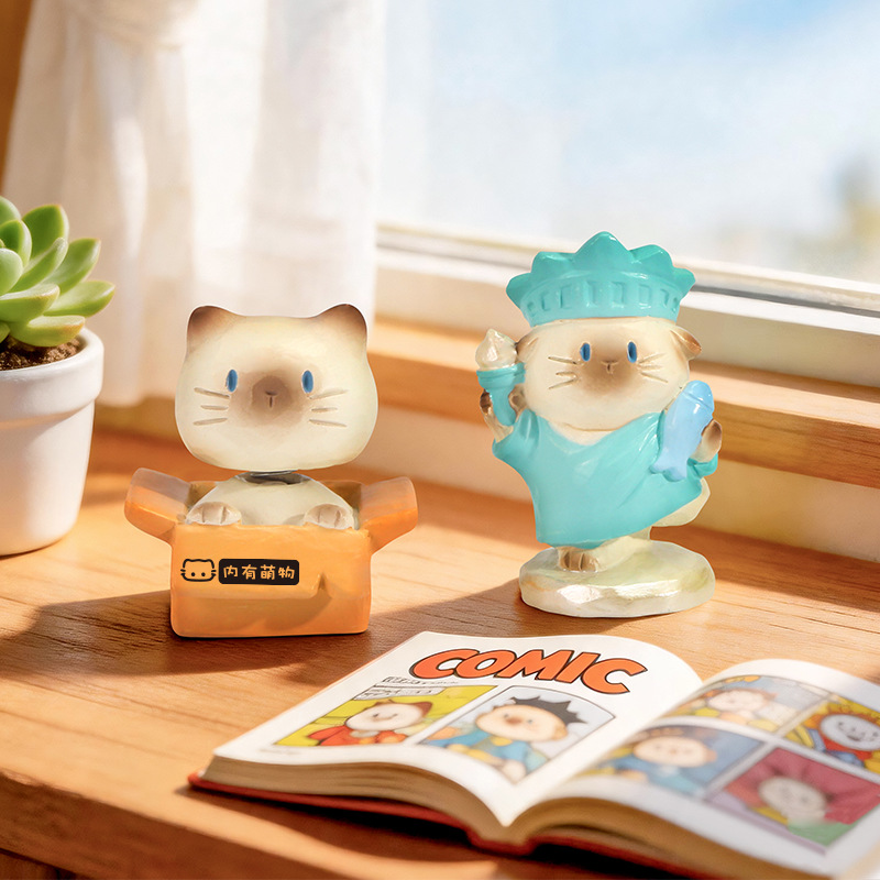 Niedliche Katzen-Blindbox-Figu – Home Security Items Bewertung und Preis