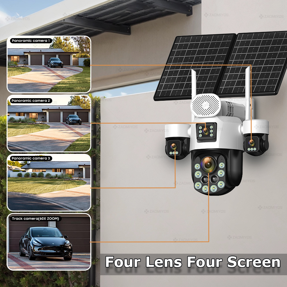 4-Linsen-Outdoor-360-Grad-Kame – Home Security Items Bewertung und Preis