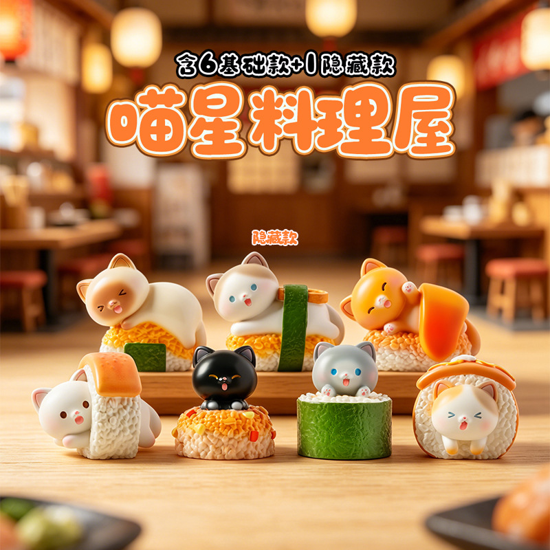 Sushi-Katzen-Blindbox: Cartoon – Home Security Items Bewertung und Preis