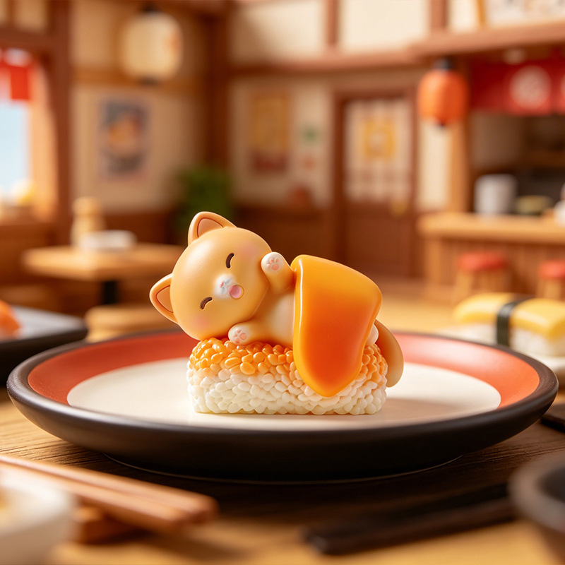 Sushi-Katzen-Blindbox: Cartoon – Home Security Items Bewertung und Preis